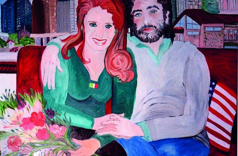 2006, Matteo e Leah, olio su tela, cm. 80x100