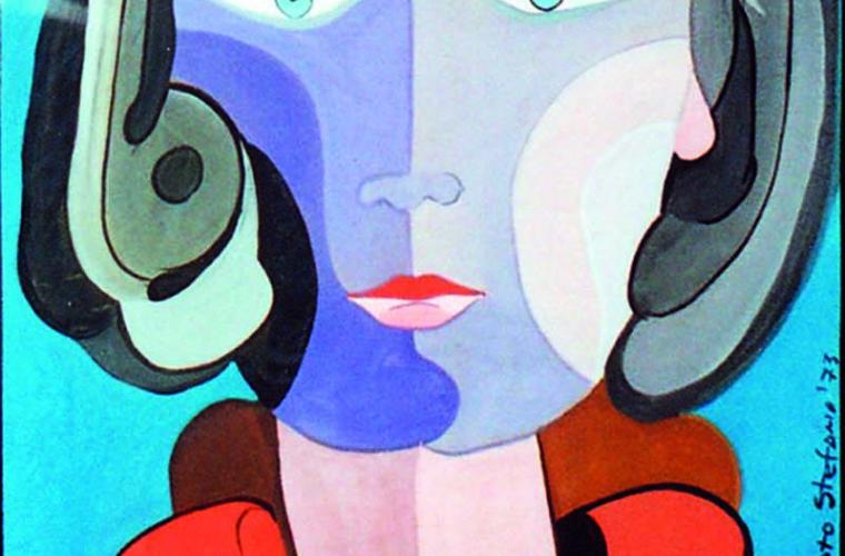 1973 Madre, tempera su cartoncino, cm. 50x70