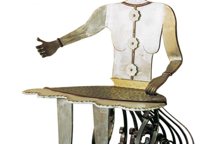 Ferro dipinto a mano Scultura tutto tondo